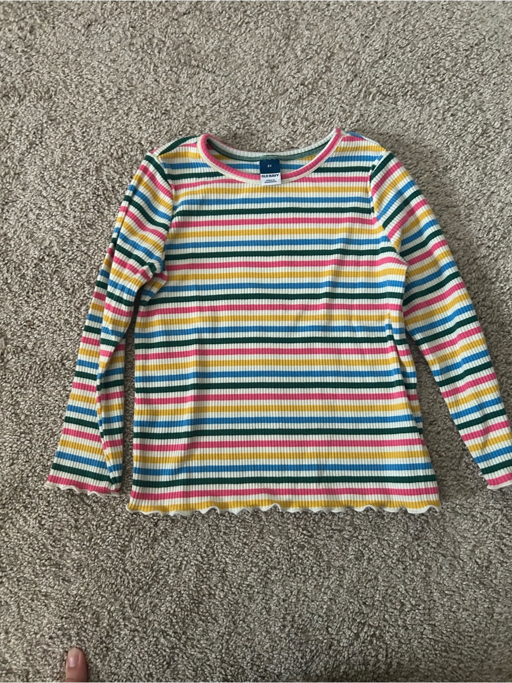 Old Navy 3T Rainbow Striped Top